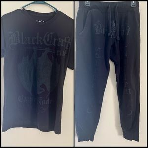 Sz S Blackcraft Cult Tee Xs joggers set